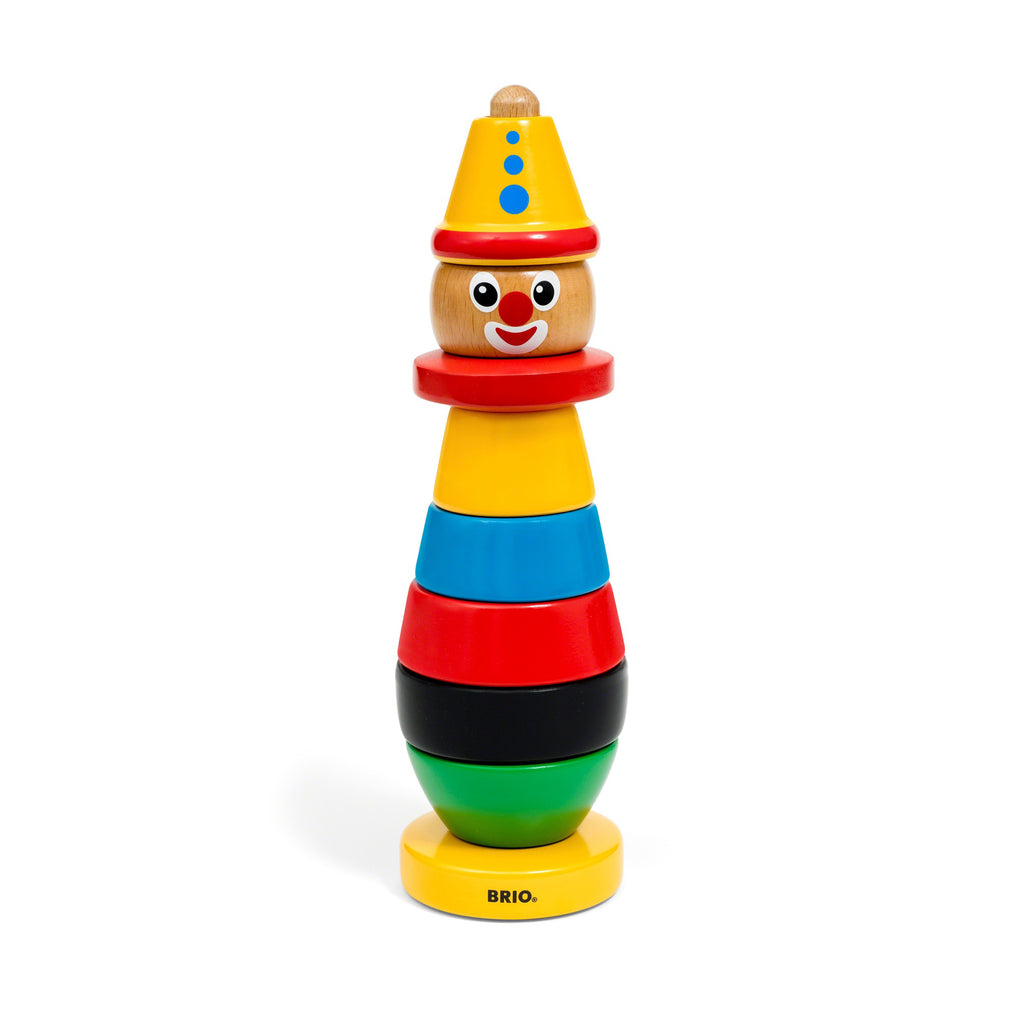 JUCARIE LEMN DE STIVUIT CLOVN - BRIO (30120) - Libelula Vesela - Jucarii