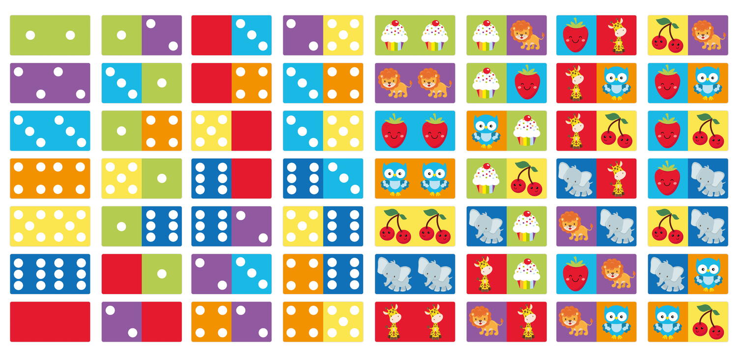 JOC DE DOMINO DUBLU - GRAFIX (300013) - Libelula Vesela - Jucarii