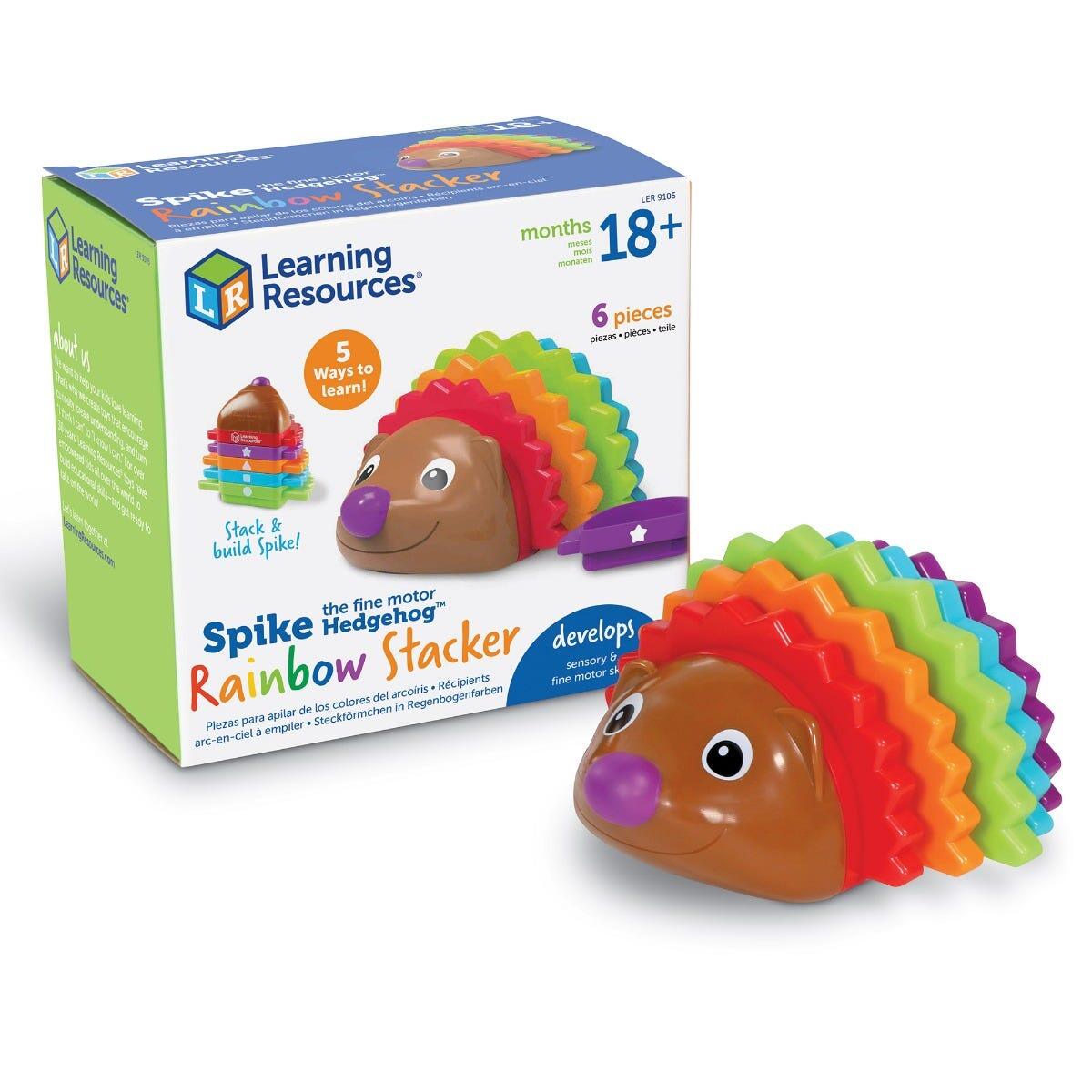 RAINBOW PYRAMID - SPIKE THE HEDGEHOG - LEARNING RESOURCES (LER9105)