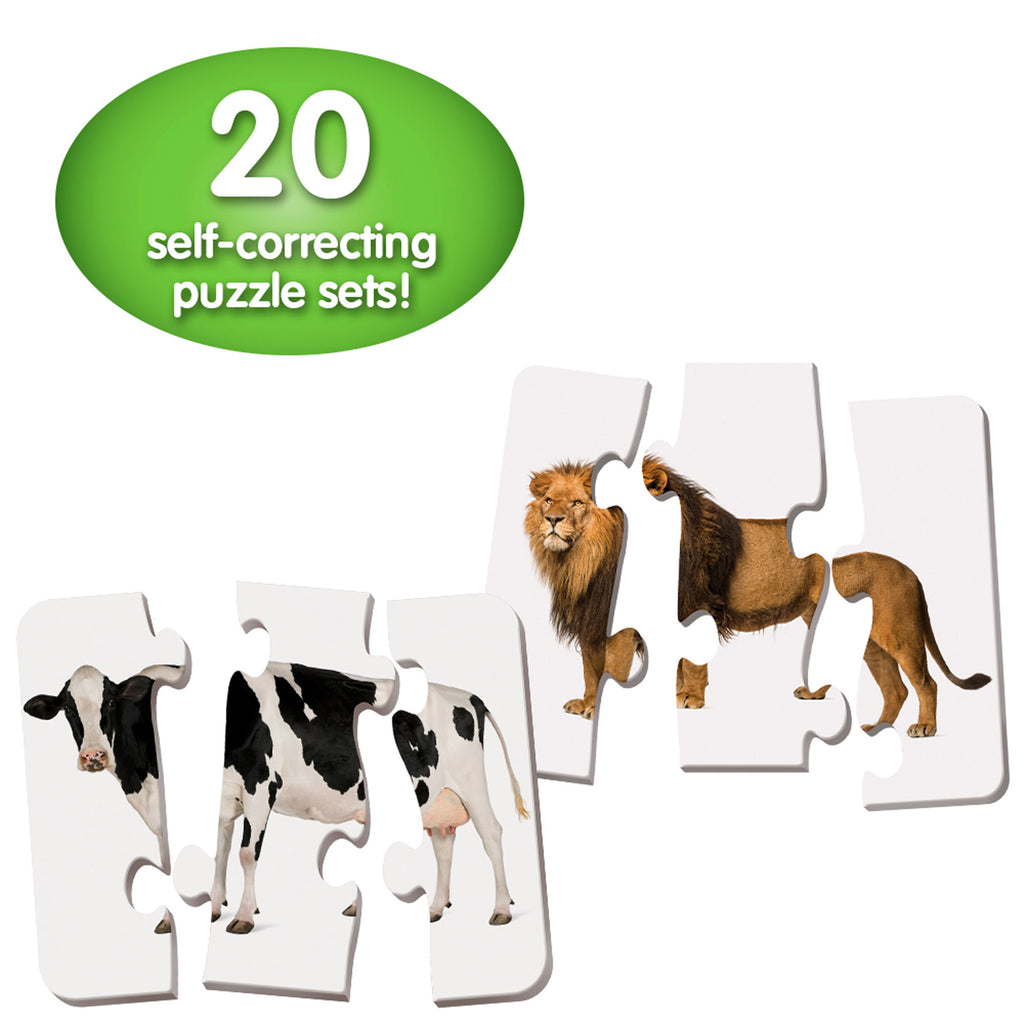 PUZZLE POTRIVESTE CORPUL ANIMALELOR - THE LEARNING JOURNEY (TLJ345726) - Libelula Vesela - Jucarii