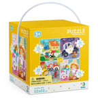 PUZZLE 4 IN 1 - MESERII (12, 16, 20, 24 PIESE) - DODO (DO300131) - Libelula Vesela - Jucarii