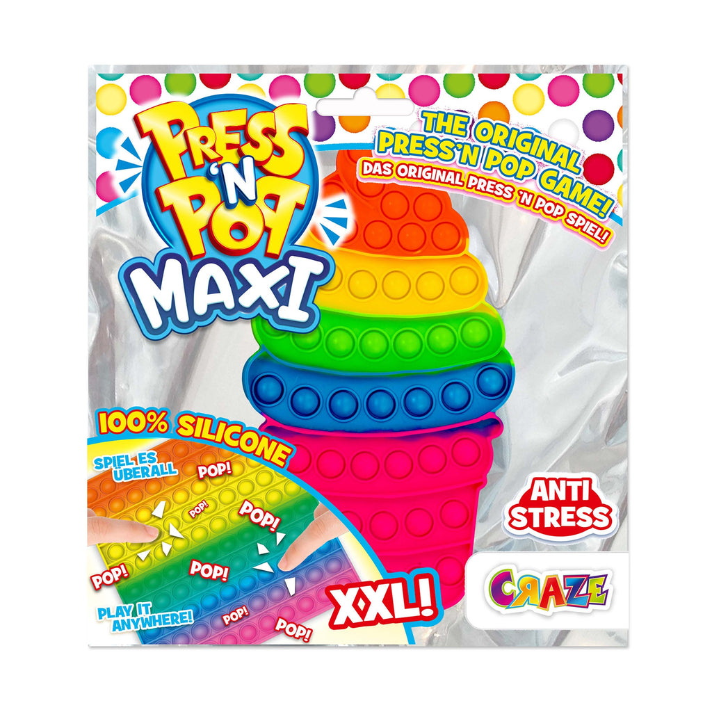 CRAZE - JUCARIE ANTISTRES POP IT MAXI - DIVERSE FORME SI CULORI - CRAZE (CRZ36747) - Libelula Vesela - Jucarii