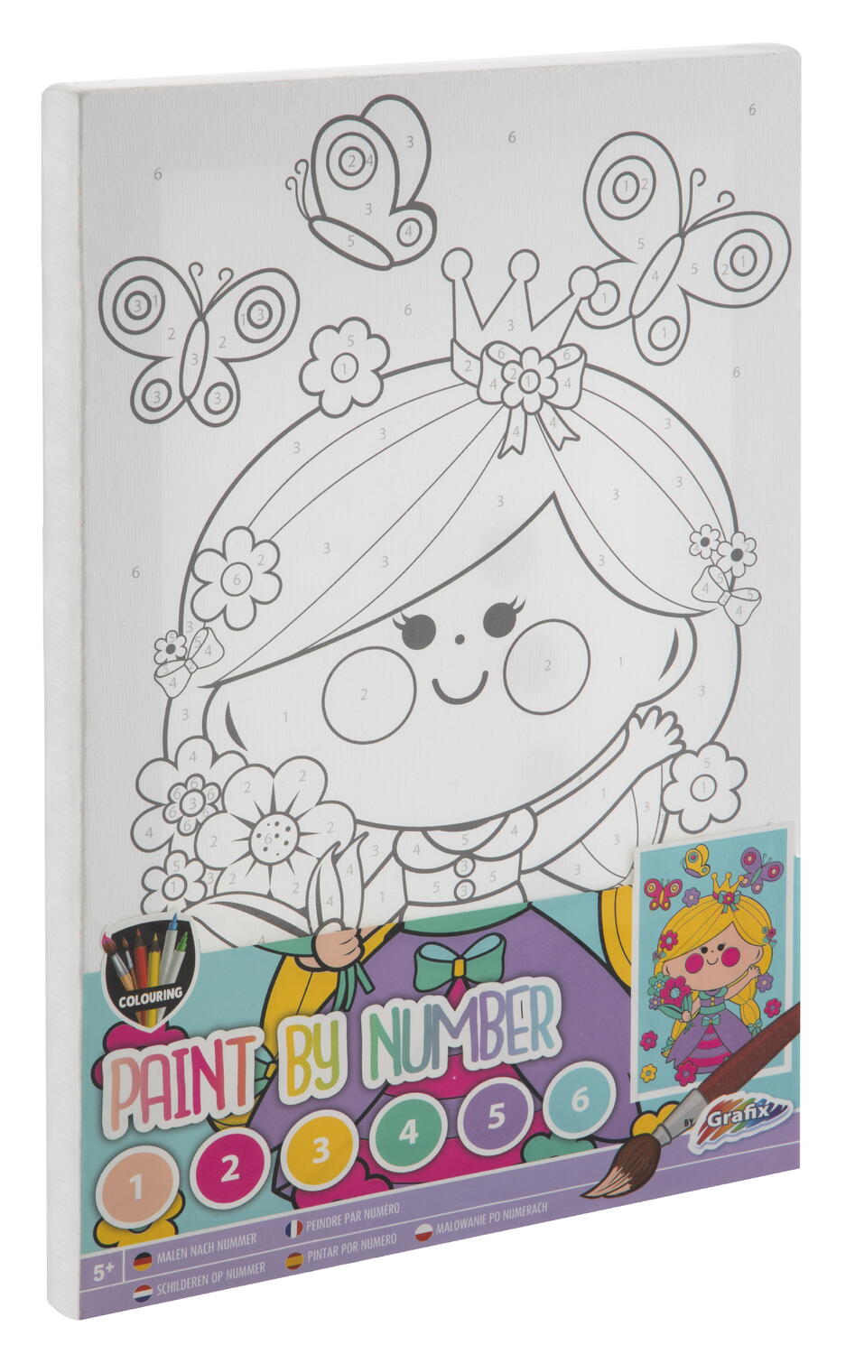 TABLOU PICTEZ PE NUMERE - PRINTESA - GRAFIX (150007-2) - Libelula Vesela - Jucarii