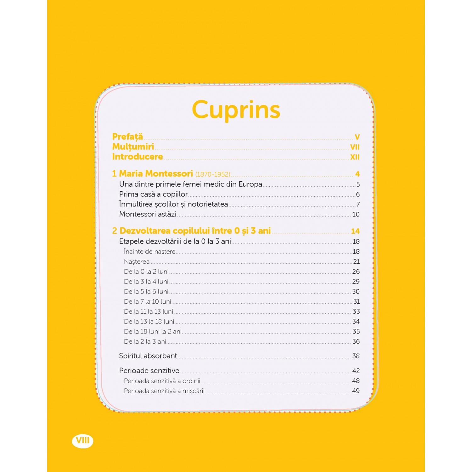 MONTESSORI DE LA NASTERE LA 3 ANI - DPH (978-606-683-443-8) - Libelula Vesela - Carti
