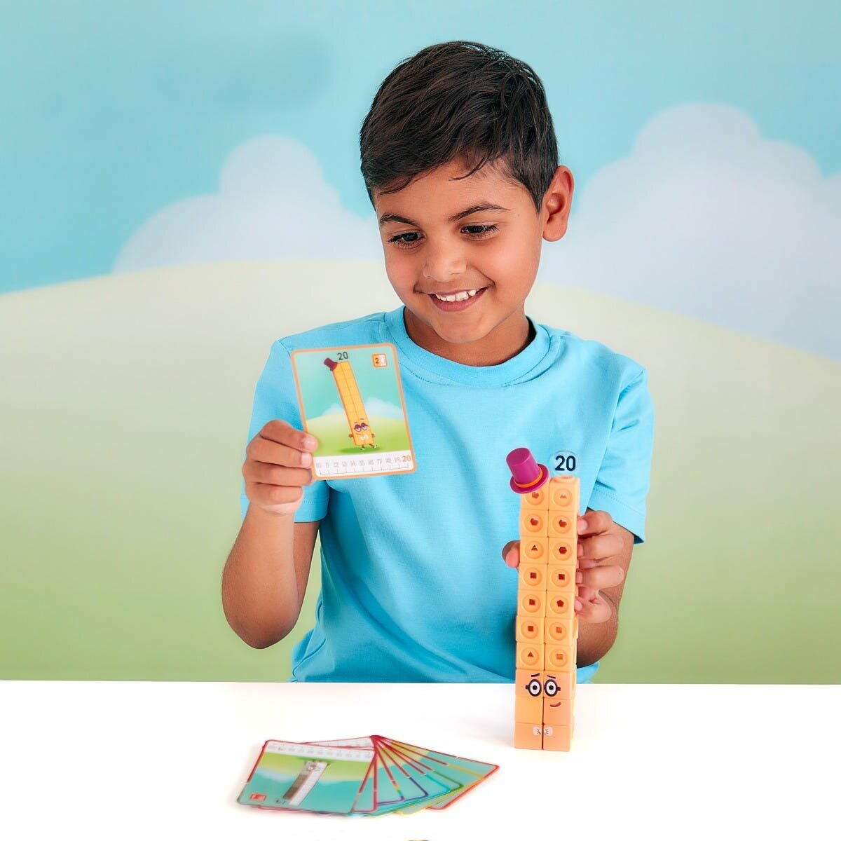 MATHLINK® CUBES NUMBERBLOCKS IN ROMANA - SET DE ACTIVITATI DE LA 11 - 20 - LEARNING RESOURCES (LSP0950-EDU)