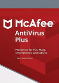 MCAFEE ANTIVIRUS PLUS 1 YEAR 1 PC - PC - OFFICIAL WEBSITE - MULTILANGUAGE - WORLDWIDE - Libelula Vesela - Jocuri video