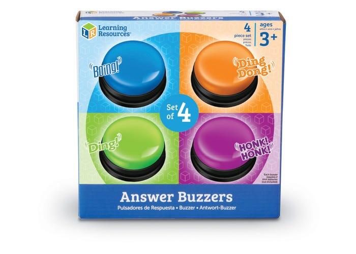 BUZZERS (CU SUNETE PENTRU RASPUNS) - SET 4 BUC - LEARNING RESOURCES (LER3774) - Libelula Vesela - Jucarii