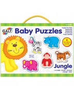 BABY PUZZLE: ANIMALE DIN JUNGLA (2 PIESE) (1003031) - Libelula Vesela - Jucarii