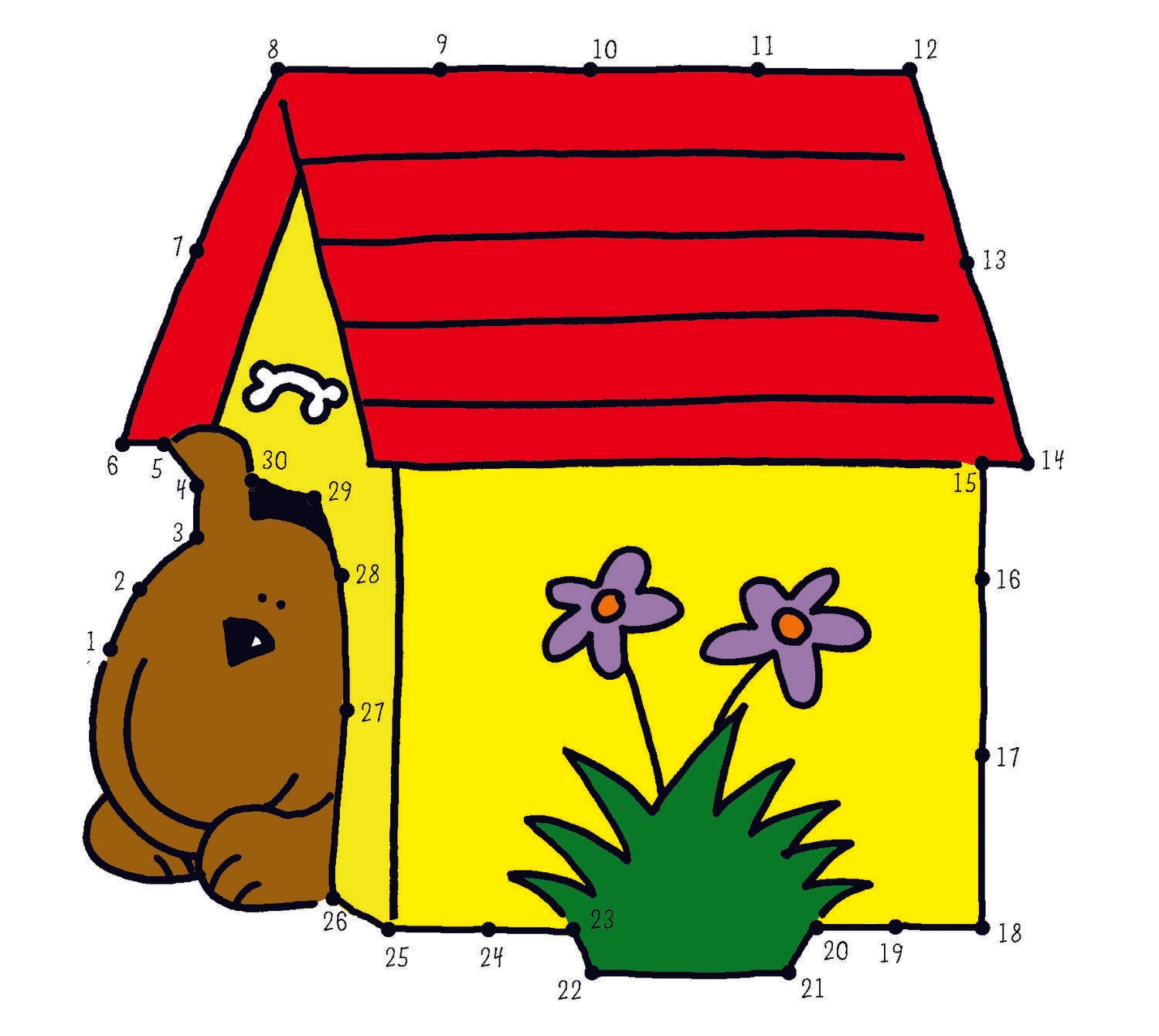 CARTE DE COLORAT DOT TO DOT - GALT (A3048L) - Libelula Vesela - Jucarii