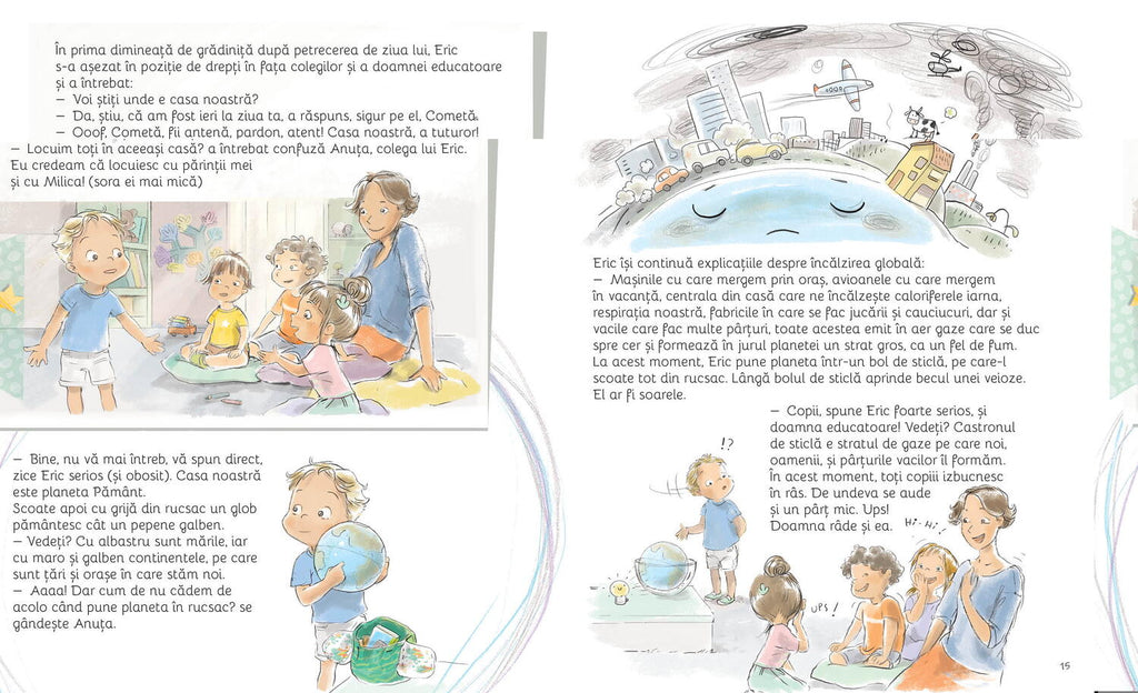 PLANETA E CASA NOASTRA! EMA SI ERIC RECICLEAZA - DPH (978-606-048-536-0) - Libelula Vesela - Jucarii
