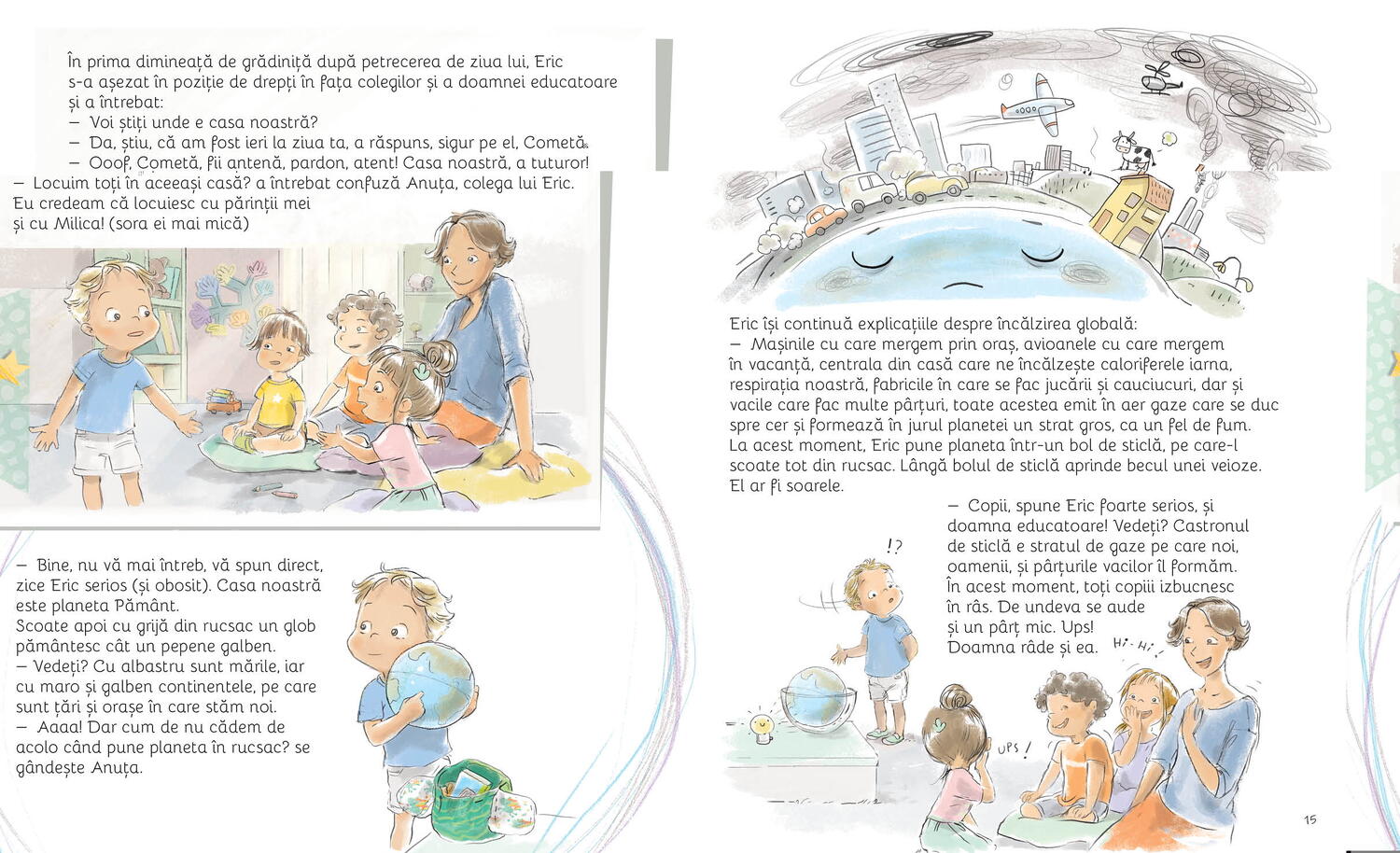 PLANETA E CASA NOASTRA! EMA SI ERIC RECICLEAZA - DPH (978-606-048-536-0) - Libelula Vesela - Jucarii