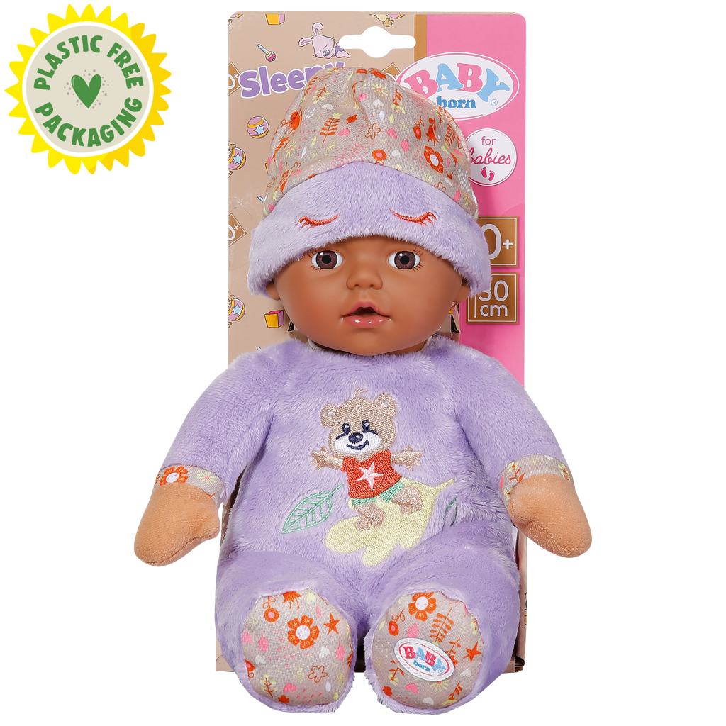 BABY BORN - BEBELUS NEGRU CU HAINUTE VIOLET 30 CM - ZAPF CREATION (ZF833438) - Libelula Vesela - Jucarii
