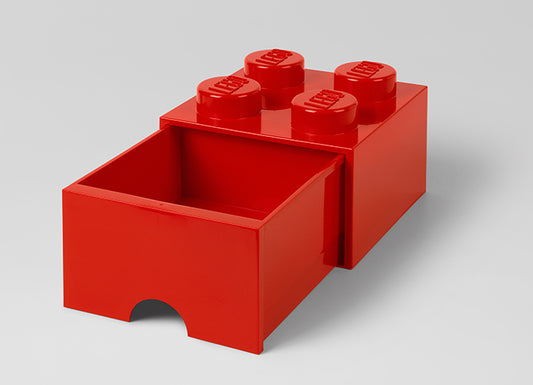 CUTIE DEPOZITARE LEGO 2X2 CU SERTAR, ROSU - LEGO (40051730) - Libelula Vesela - Jucarii
