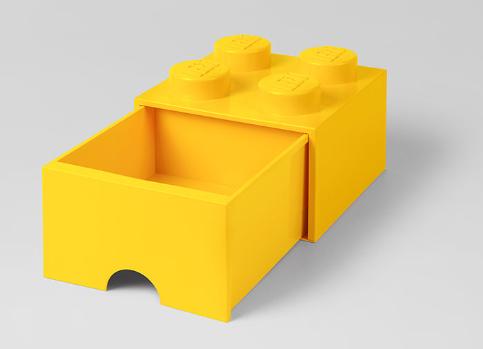 CUTIE DEPOZITARE LEGO 2X2 CU SERTAR, GALBEN - LEGO (40051732) - Libelula Vesela - Jucarii