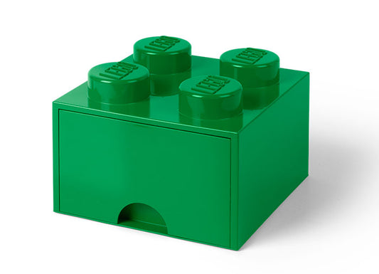 CUTIE DEPOZITARE LEGO 2X2 CU SERTAR, VERDE - LEGO (40051734) - Libelula Vesela - Jucarii