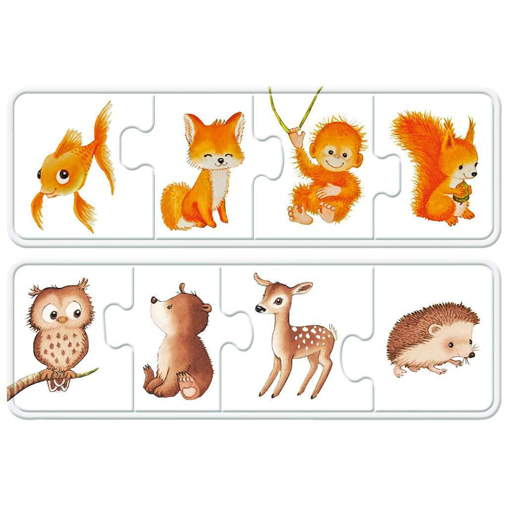 PUZZLE PUI DE ANIMALE, 6X4 PIESE - RAVENSBURGER (RVSPC03006) - Libelula Vesela - Jucarii