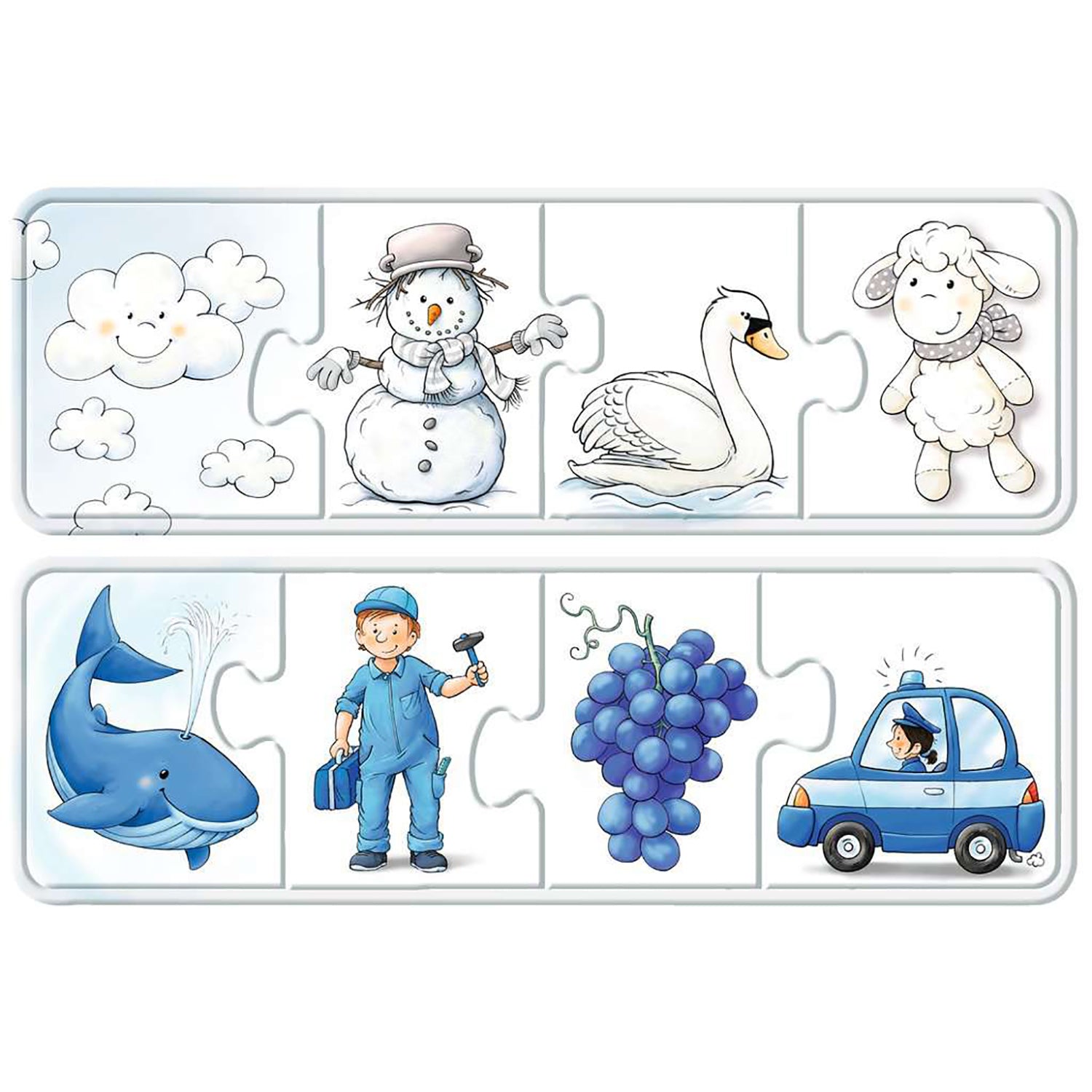 PUZZLE LUCRURI COLORATE, 6X4 PIESE - RAVENSBURGER (RVSPC03007) - Libelula Vesela - Jucarii