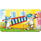 PUZZLE ANIMALE MUNCITOARE, 9X2 PIESE - RAVENSBURGER (RVSPC03074) - Libelula Vesela - Jucarii