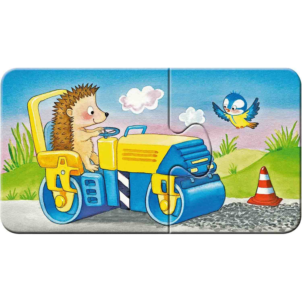 PUZZLE ANIMALE MUNCITOARE, 9X2 PIESE - RAVENSBURGER (RVSPC03074) - Libelula Vesela - Jucarii