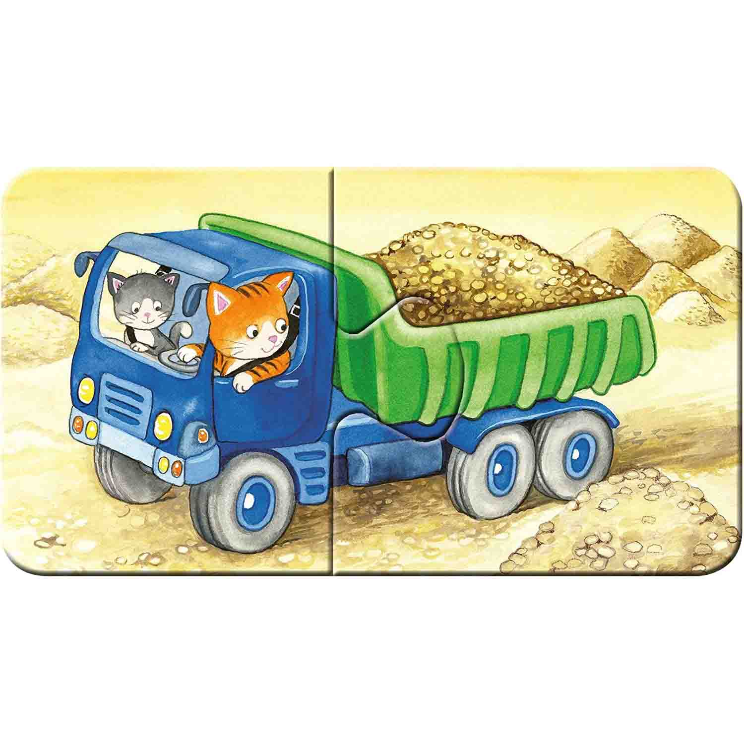 PUZZLE ANIMALE MUNCITOARE, 9X2 PIESE - RAVENSBURGER (RVSPC03074) - Libelula Vesela - Jucarii