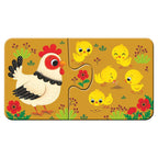 PUZZLE ANIMALE SI PUIUTII LOR, 9X2 PIESE - RAVENSBURGER (RVSPC03123) - Libelula Vesela - Jucarii