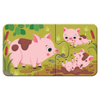 PUZZLE ANIMALE SI PUIUTII LOR, 9X2 PIESE - RAVENSBURGER (RVSPC03123) - Libelula Vesela - Jucarii