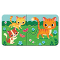 PUZZLE ANIMALE SI PUIUTII LOR, 9X2 PIESE - RAVENSBURGER (RVSPC03123) - Libelula Vesela - Jucarii