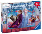 PUZZLE FROZEN 2, 2X12 PIESE - RAVENSBURGER (RVSPC05009) - Libelula Vesela - Jucarii