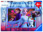 PUZZLE FROZEN 2, 2X24 PIESE - RAVENSBURGER (RVSPC05010) - Libelula Vesela - Jucarii