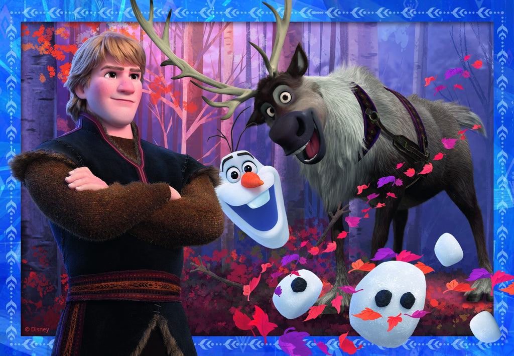 PUZZLE FROZEN 2, 2X24 PIESE - RAVENSBURGER (RVSPC05010) - Libelula Vesela - Jucarii