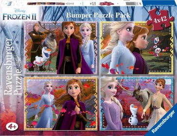 PUZZLE FROZEN 2, 4X42 PIESE - RAVENSBURGER (RVSPC05023) - Libelula Vesela - Jucarii