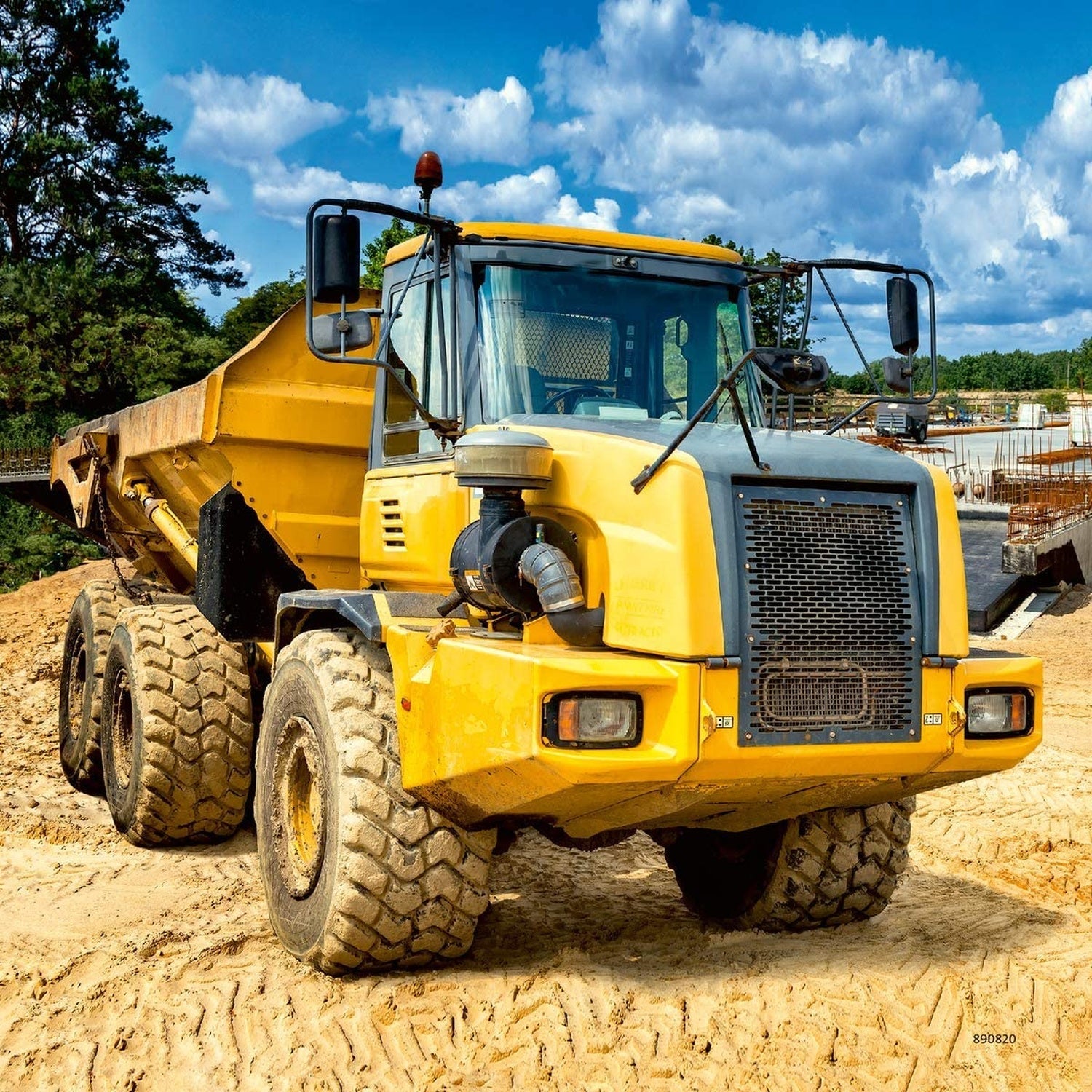 PUZZLE UTILAJE CONSTRUCTII, 3X49 PIESE - RAVENSBURGER (RVSPC05032) - Libelula Vesela - Jucarii