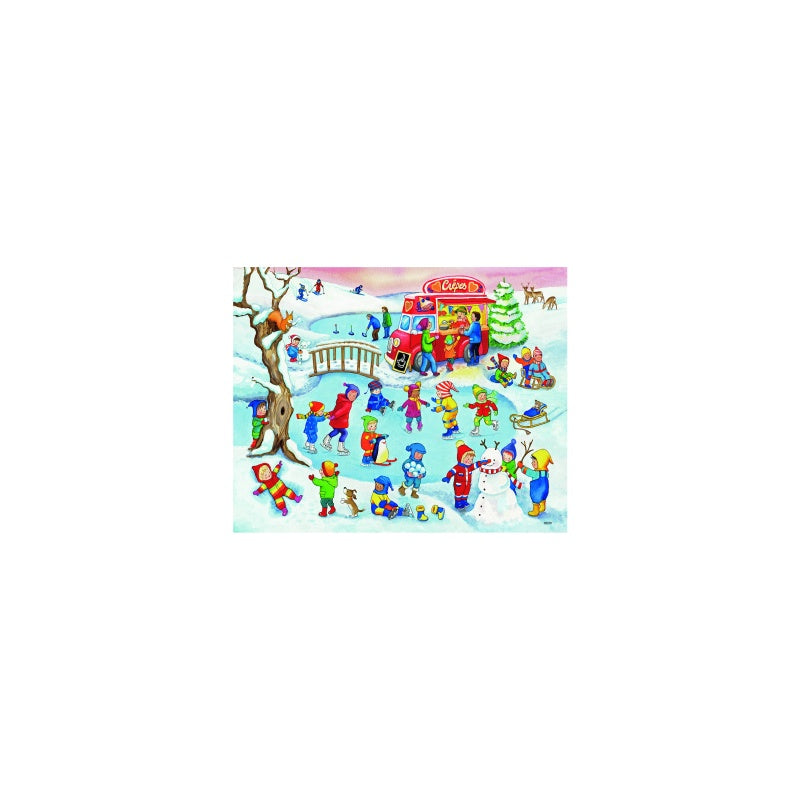 PUZZLE DISTRACTIE LA LAC, 2X24 PIESE - RAVENSBURGER (RVSPC05057) - Libelula Vesela - Jucarii