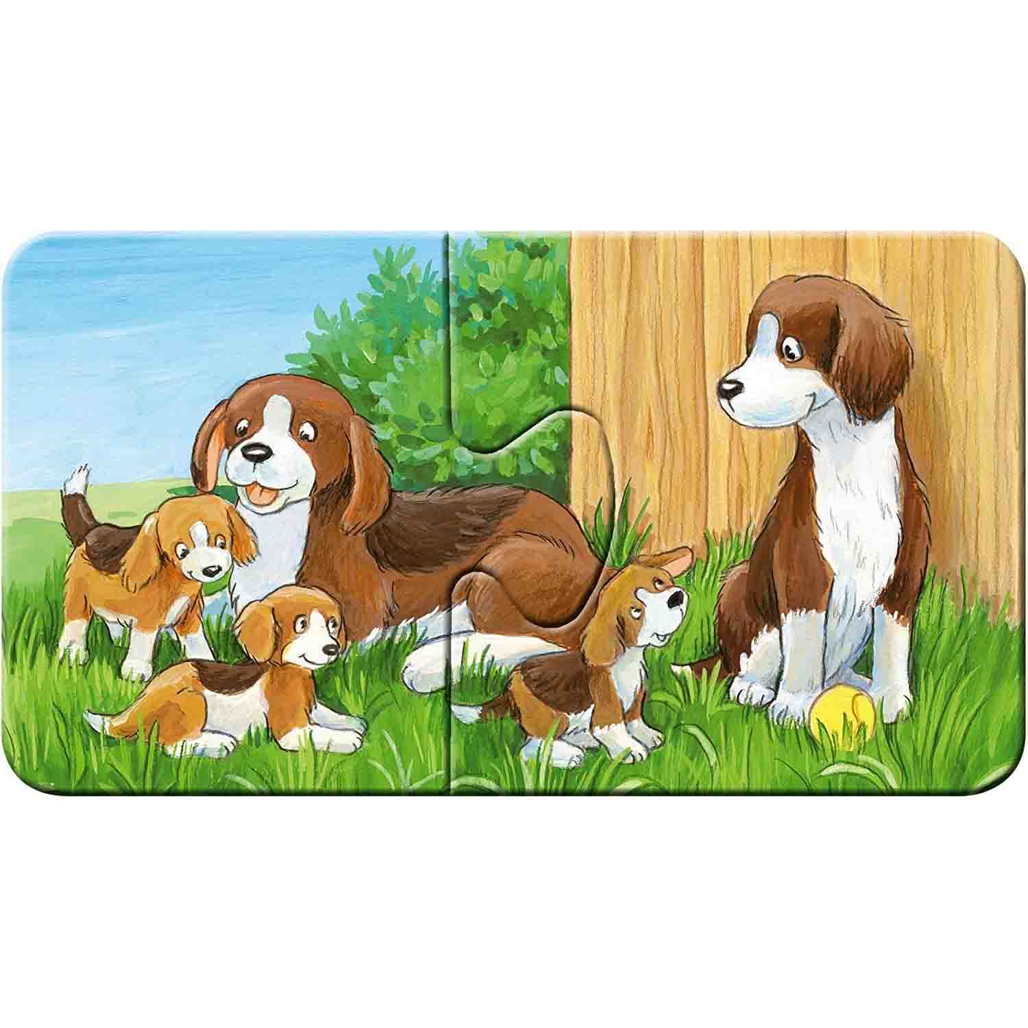PUZZLE FAMILII DE ANIMALE, 9X2 PIESE - RAVENSBURGER (RVSPC05072) - Libelula Vesela - Jucarii