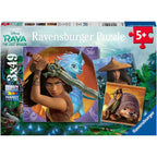 PUZZLE RAYA SI ULTIMUL DRAGON, 3X49PIESE - RAVENSBURGER (RVSPC05098) - Libelula Vesela - Jucarii