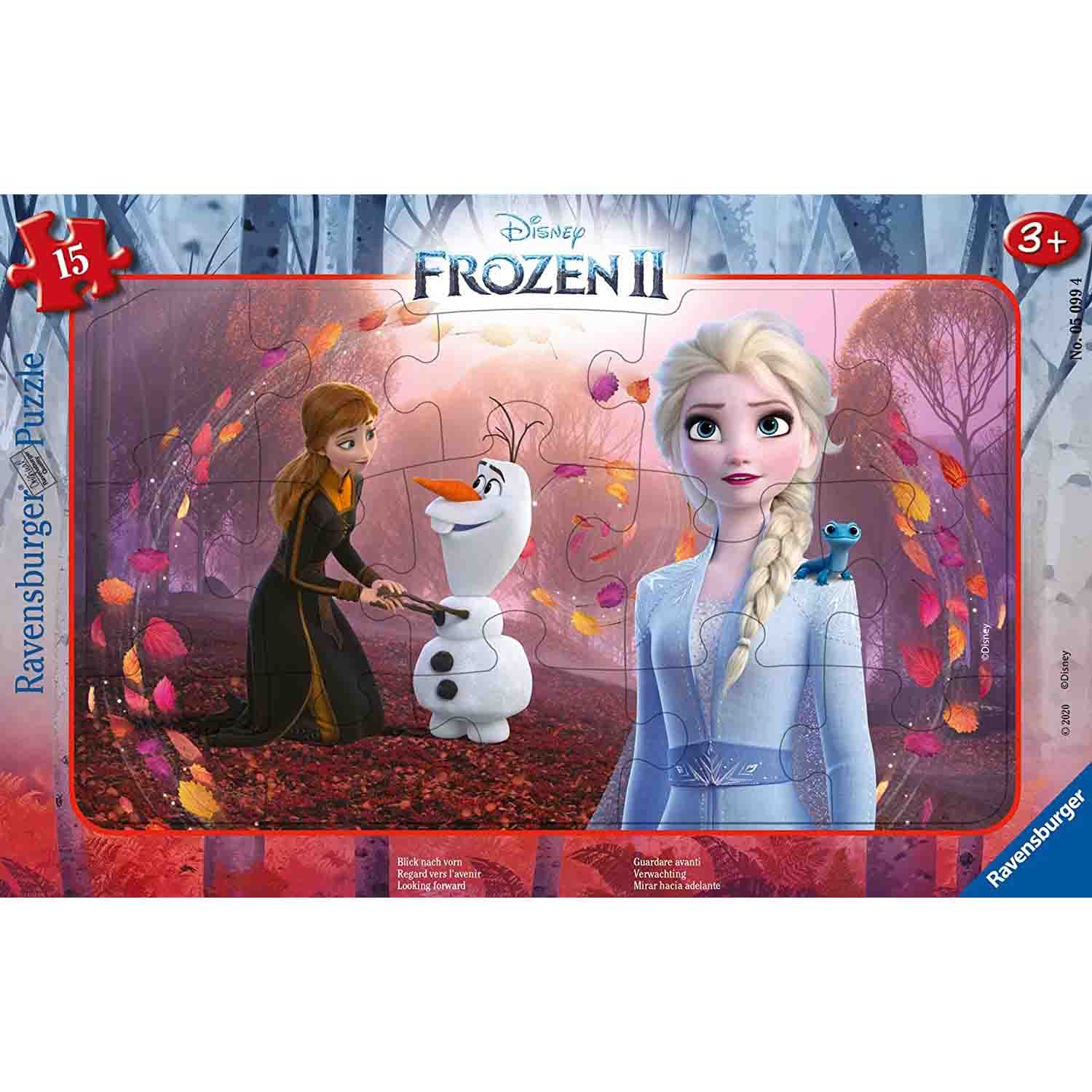 PUZZLE TIP RAMA FROZEN, 15 PIESE - RAVENSBURGER (RVSPC05099) - Libelula Vesela - Jucarii