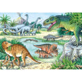 PUZZLE DINOZAURI, 2X24 PIESE - RAVENSBURGER (RVSPC05128) - Libelula Vesela - Jucarii