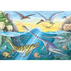 PUZZLE DINOZAURI, 2X24 PIESE - RAVENSBURGER (RVSPC05128) - Libelula Vesela - Jucarii