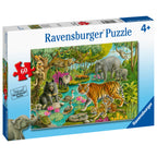 PUZZLE PADURE IN INDIA, 60 PIESE - RAVENSBURGER (RVSPC05163) - Libelula Vesela - Jucarii