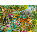 PUZZLE PADURE IN INDIA, 60 PIESE - RAVENSBURGER (RVSPC05163) - Libelula Vesela - Jucarii