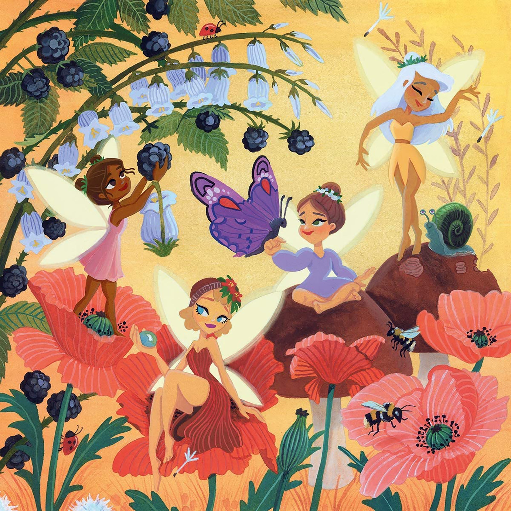 PUZZLE PERSONAJE MAGICE, 3X49 PIESE - RAVENSBURGER (RVSPC05181) - Libelula Vesela - Jucarii