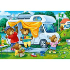PUZZLE URSI IN CAMPING, 2X24 PIESE - RAVENSBURGER (RVSPC05247) - Libelula Vesela - Jucarii