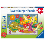 PUZZLE FRUCTE, 2X24 PIESE - RAVENSBURGER (RVSPC05248) - Libelula Vesela - Jucarii