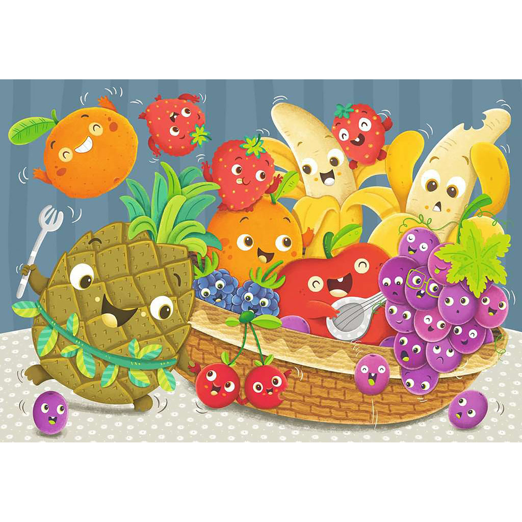 PUZZLE FRUCTE, 2X24 PIESE - RAVENSBURGER (RVSPC05248) - Libelula Vesela - Jucarii