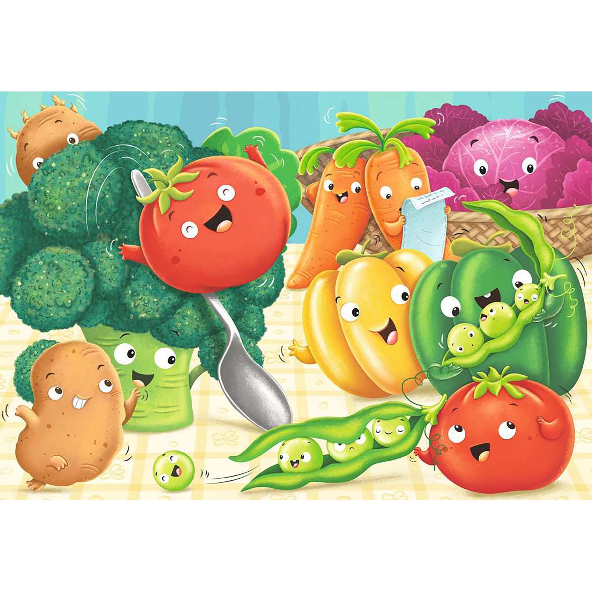 PUZZLE FRUCTE, 2X24 PIESE - RAVENSBURGER (RVSPC05248) - Libelula Vesela - Jucarii