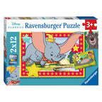 PUZZLE DISNEY ANIMALE, 2X12 PIESE - RAVENSBURGER (RVSPC05575) - Libelula Vesela - Jucarii