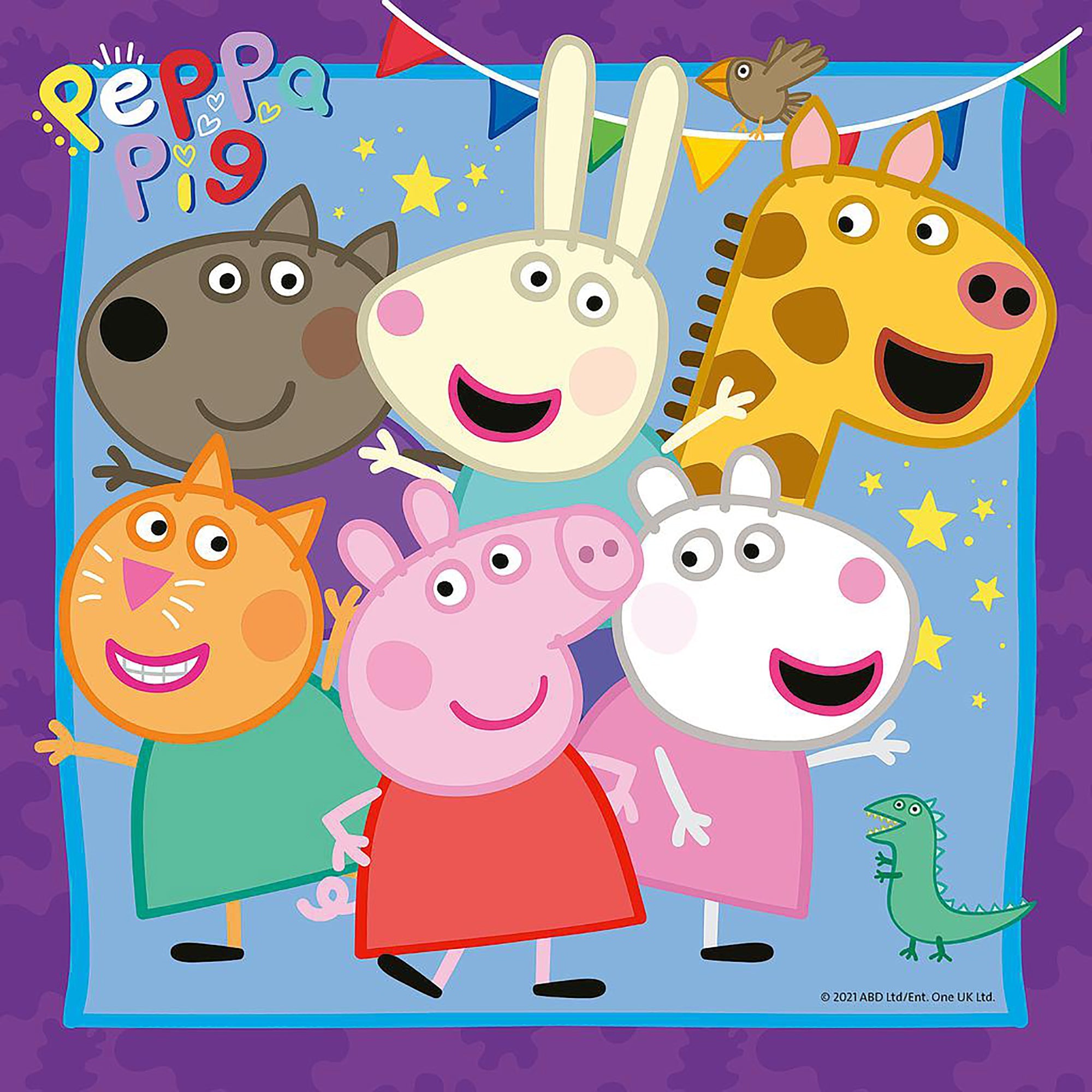 PUZZLE PEPPA PIG, 3X49 PIESE - RAVENSBURGER (RVSPC05579) - Libelula Vesela - Jucarii