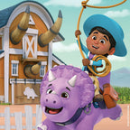 PUZZLE DINO RANCH, 3X49 PIESE - RAVENSBURGER (RVSPC05589) - Libelula Vesela - Jucarii