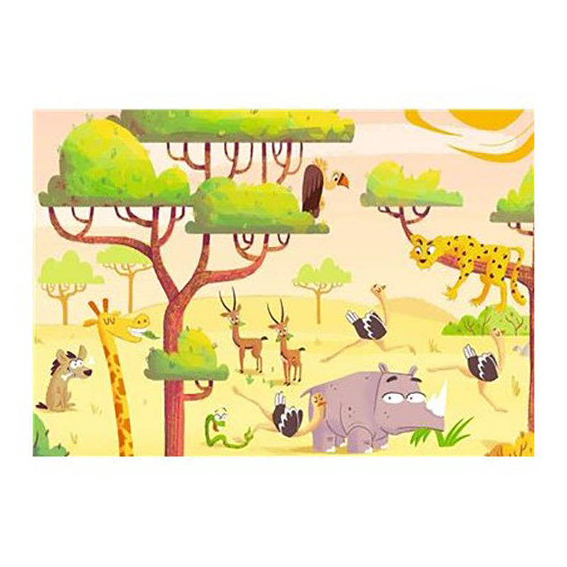 PUZZLE SI JOC ANIMALE DIN SAFARI, 2X24 PIESE - RAVENSBURGER (RVSPC05594) - Libelula Vesela - Jucarii