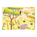 PUZZLE SI JOC ANIMALE DIN SAFARI, 2X24 PIESE - RAVENSBURGER (RVSPC05594) - Libelula Vesela - Jucarii